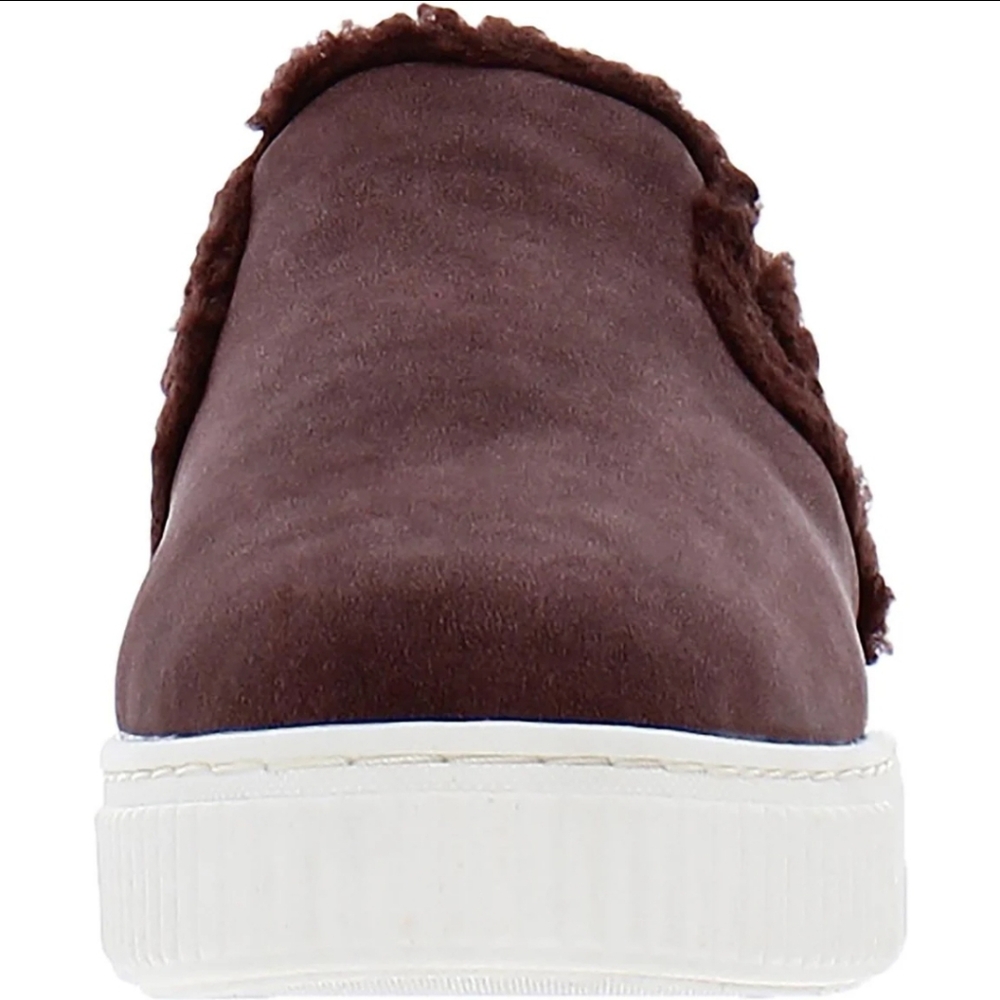 NIB Soul Naturalizer Mules Sz 5.5 Wide Truly Cozy Wine Faux Fur - Picture 3 of 5